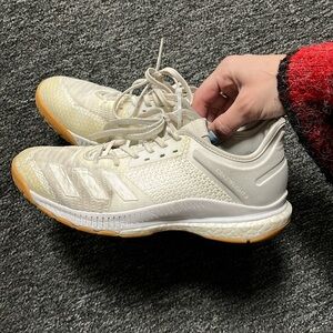 Adidas Womens Crazyflight X 3 White Gum Running Shoes Sneakers Size 7 men’s 9